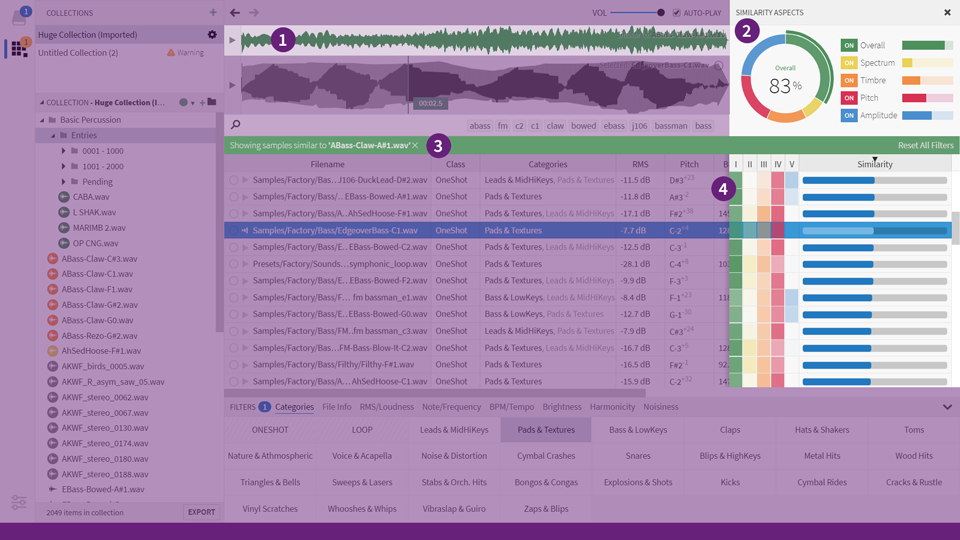 Demo of Sononym Similarity Search